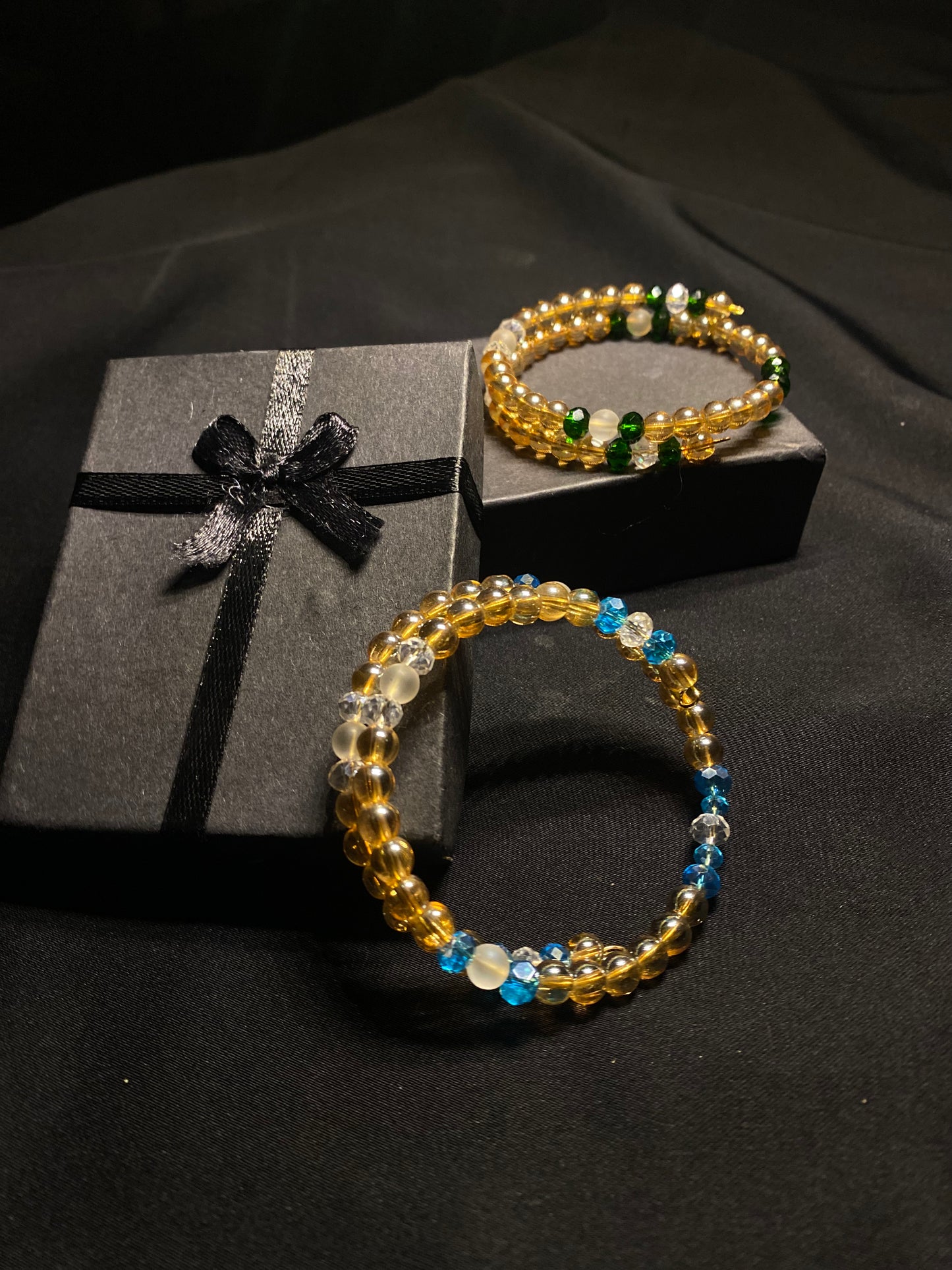 BRSTNCR- 02- Golden stone Wrap Bracelet for women