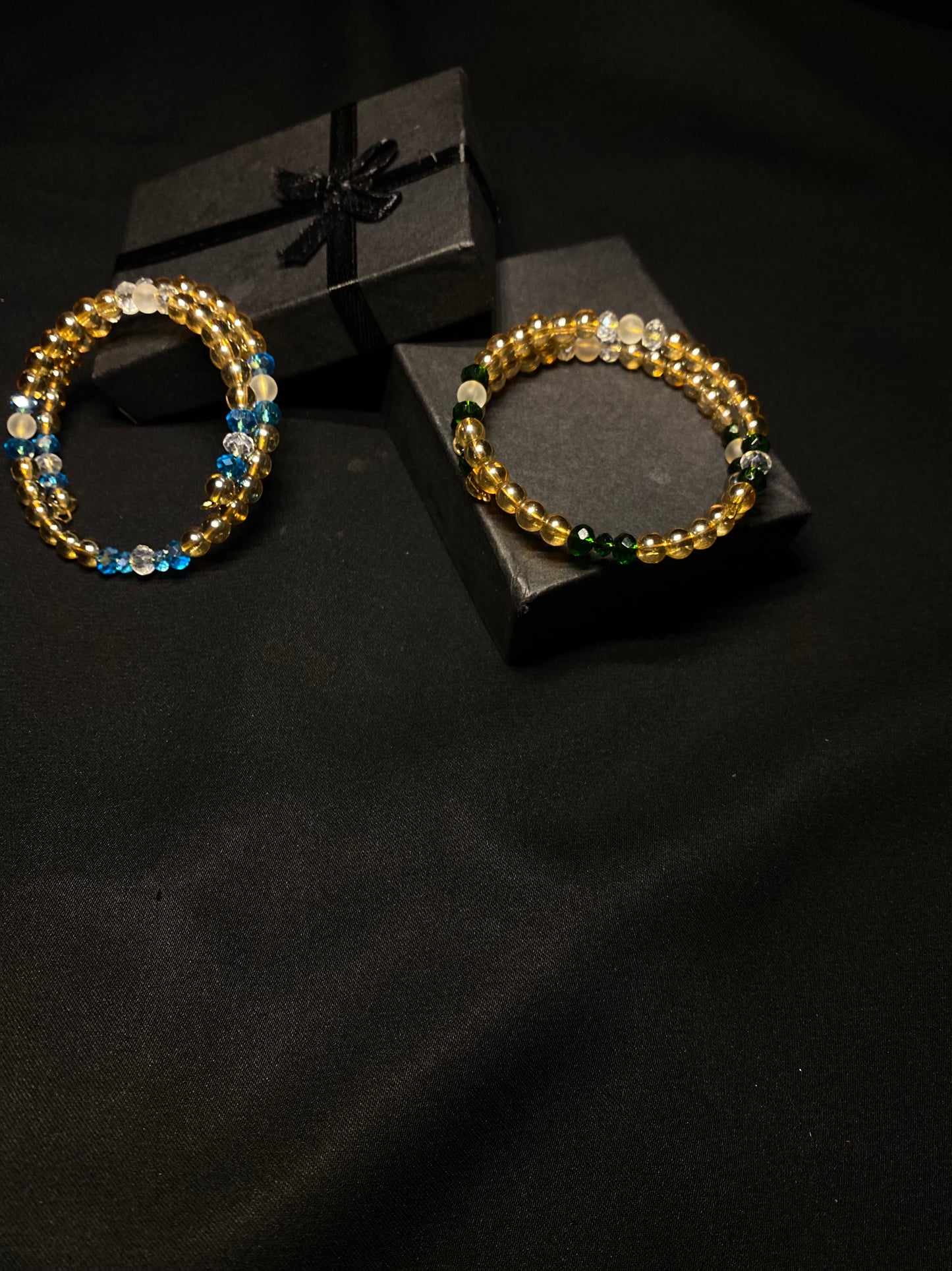 BRSTNCR- 02- Golden stone Wrap Bracelet for women