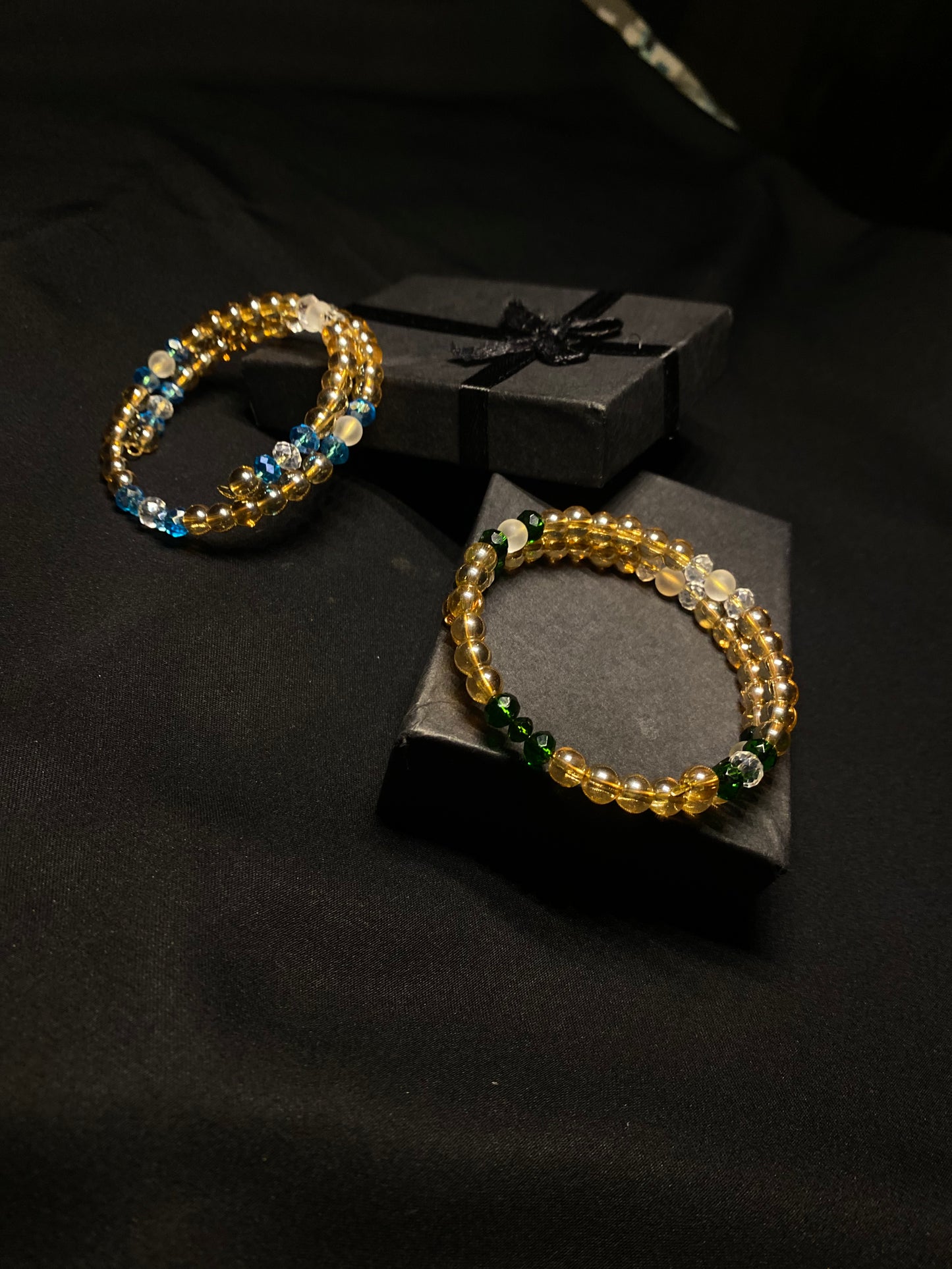 BRSTNCR- 02- Golden stone Wrap Bracelet for women