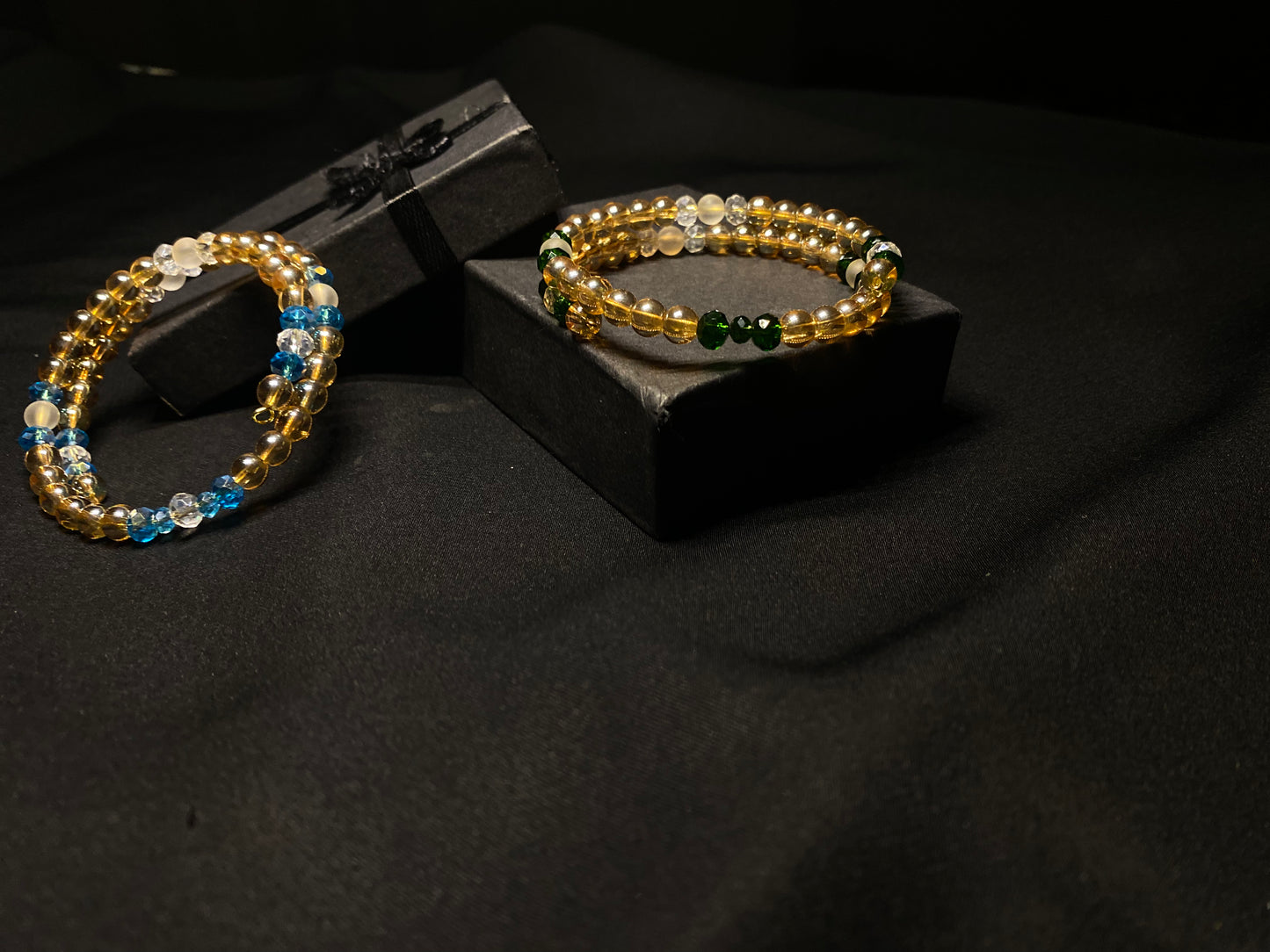 BRSTNCR- 02- Golden stone Wrap Bracelet for women