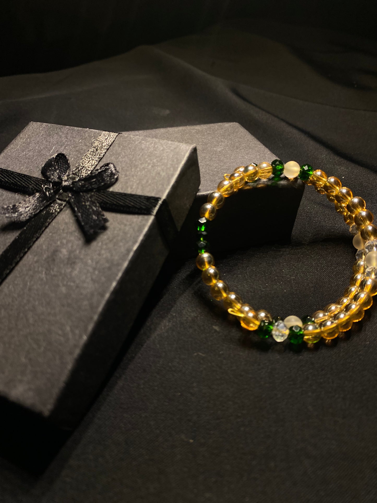BRSTNCR- 02- Golden stone Wrap Bracelet for women