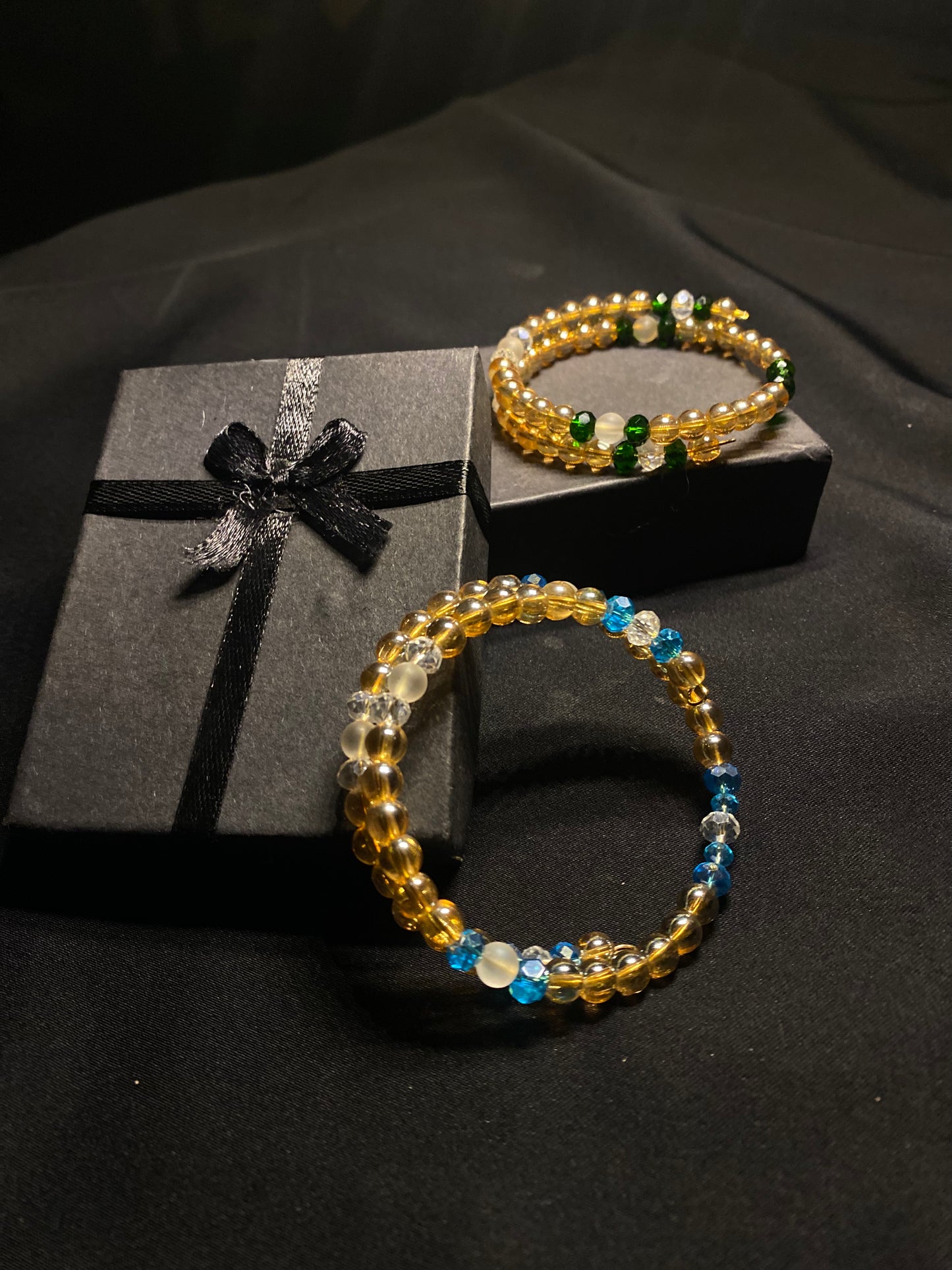 BRSTNCR- 02- Golden stone Wrap Bracelet for women
