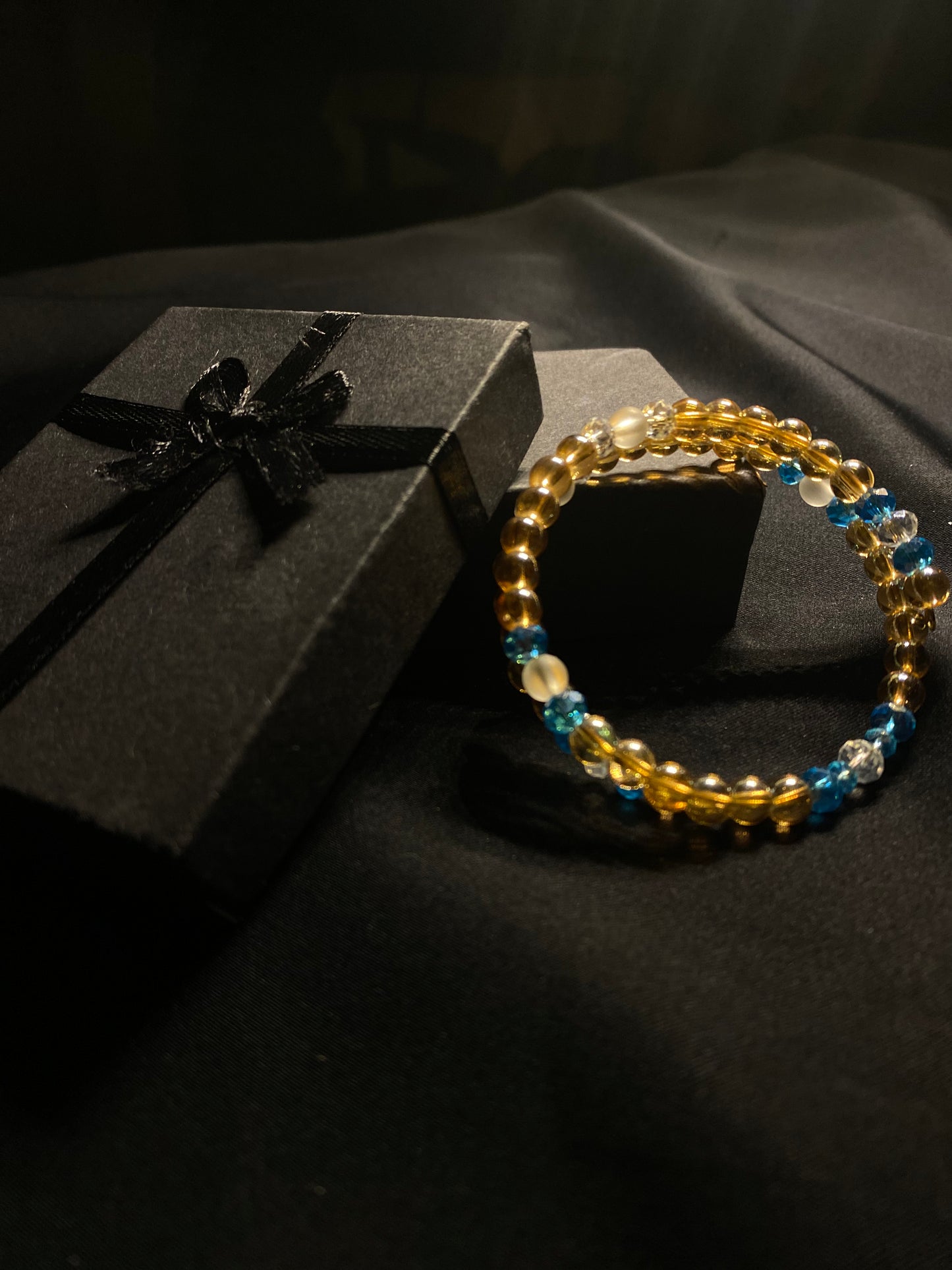 BRSTNCR- 02- Golden stone Wrap Bracelet for women