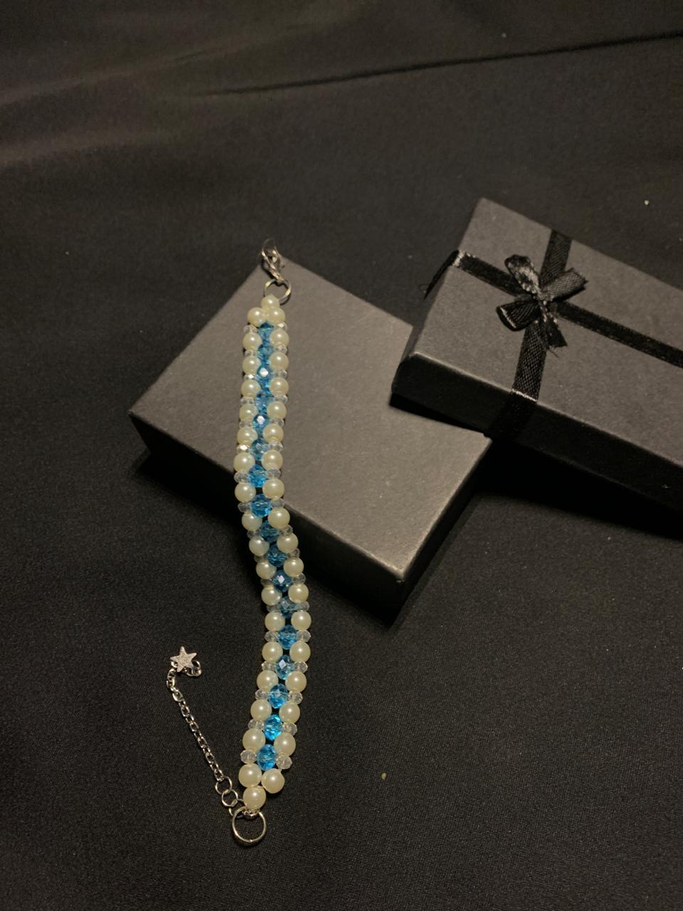 BRPNC-02- Pearls and Crystals Bracelets