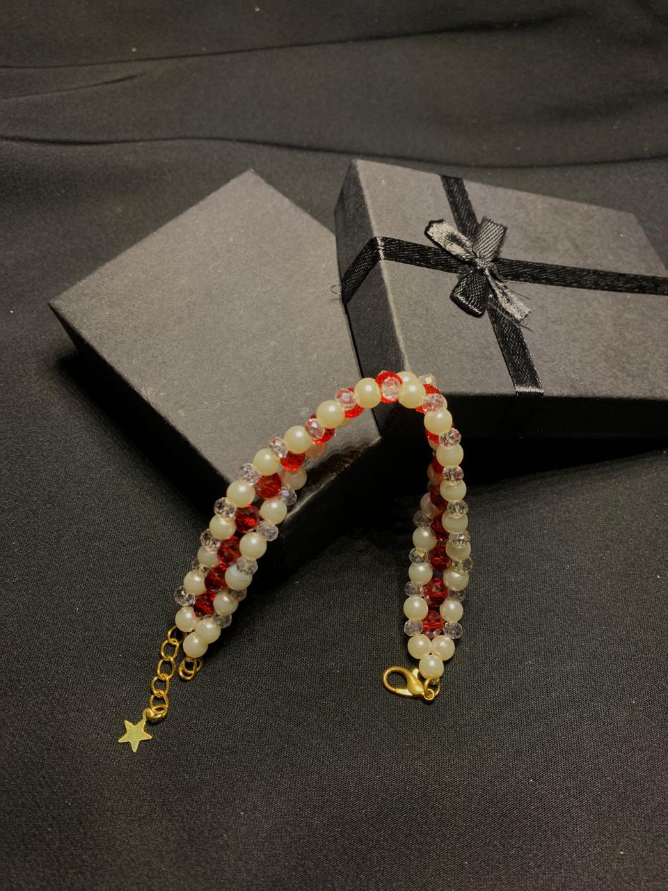 BRPNC-02- Pearls and Crystals Bracelets