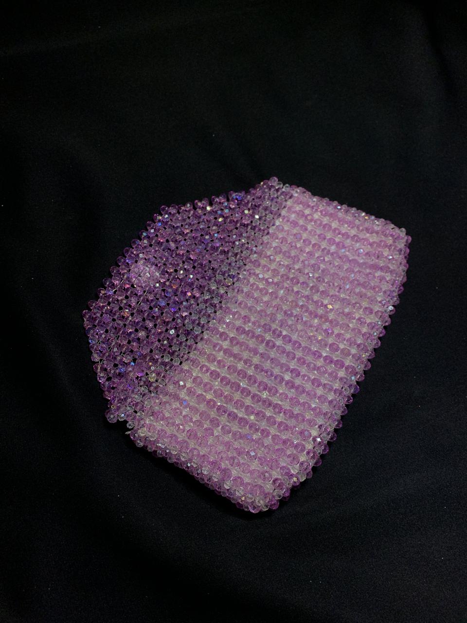 CLCRYPR- Purple Crystal Clutch