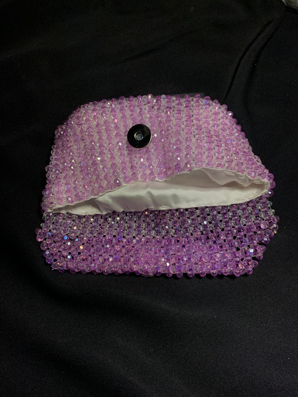 CLCRYPR- Purple Crystal Clutch