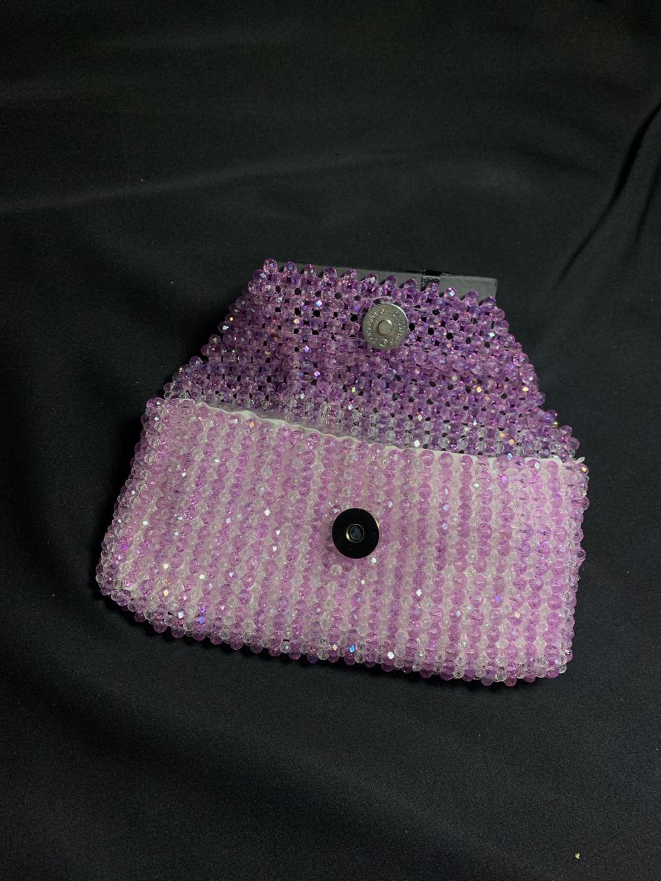CLCRYPR- Purple Crystal Clutch