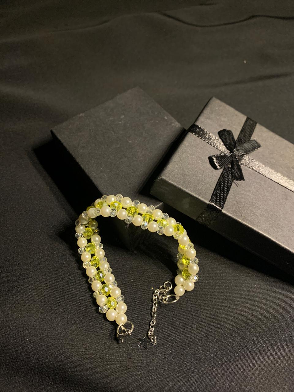 BRPNC-02- Pearls and Crystals Bracelets