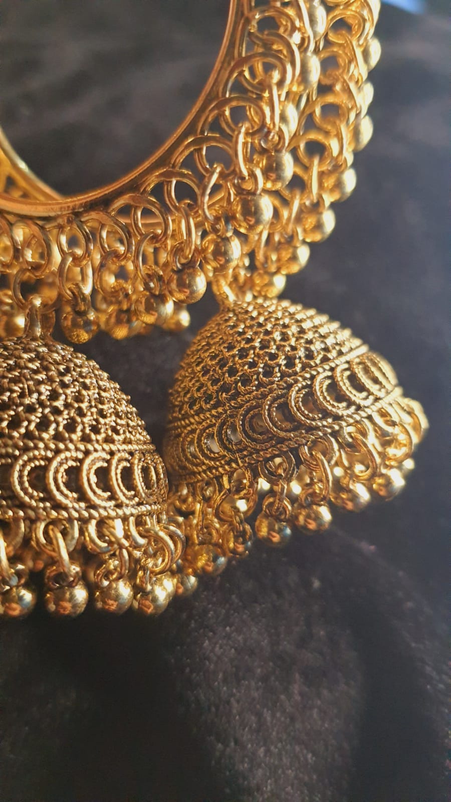 ERC0-03- Afghani Golden Chandelier Earring